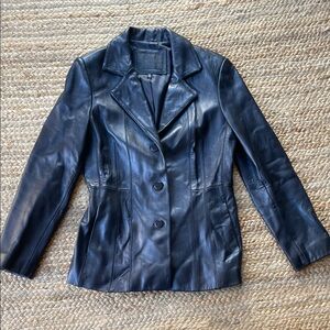 Avanti Women's Classic Black Leather Jacket